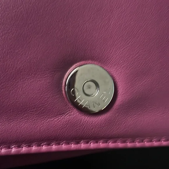 🔥 price drop! Chanel pink Patent Leather Multicolor CC Flap Chain Bag - Picture 15 of 17